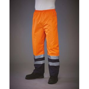 Yoko Surpantalon haute visibilité imperméable Orange Fluo L