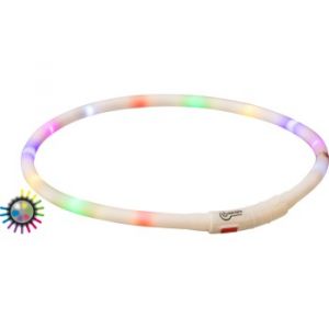 Trixie Flash anneau lumineux USB, XS-XL 70 cm/ø 10 mm multicolore