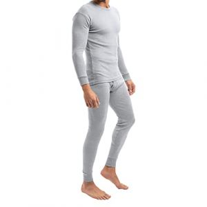 Combinaison thermique l&eacute;gere - MT - Sous-v&ecirc;tements de ski et d&rsquo;hiver pour homme - Gris clair