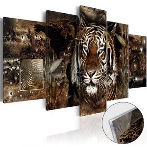 Image de Artgeist Tableau sur verre acrylique - Guard of the Jungle [Glass] 100x50 cm