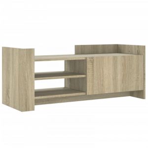 VidaXL Meuble TV Chêne sonoma 100x35x40 cm Bois d'ingénierie, support TV, buffet TV, meuble multimédia, banc TV, armoire hifi
