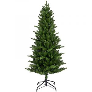 Everlands Sapin de Noël Vert pvc Métal polystyrène Sapin ø 83 x 150 cm
