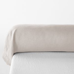 Taie d'oreiller en lin lavé, Linot Naturel Taille 85X185 cm;50X70 cm;63X63 cm;80X80cm;65x100 cm