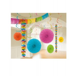 Amscan Kit de décoration en papier 18 pièces multicolore