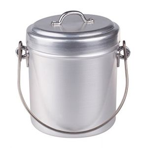 Agnelli Autocuiseurs Pentolino lait avec couvercle BLTF aluminium 2,5 litres argent mat