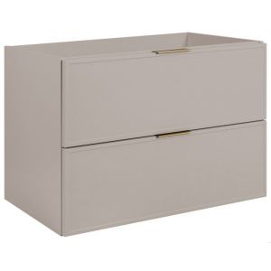 Rodan Meubles de salle de bain - El&eacute;ment suspendu - SLIM - 80 CM - Cachemire - 3 Couleurs de poign&eacute;es incluses GRATUITEMENT - Meuble sous-vasque