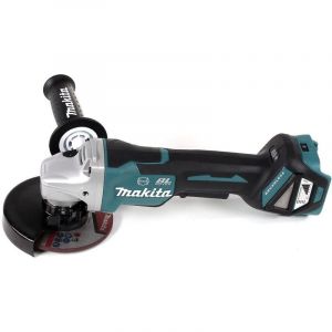 Makita DGA 517 T1J Meuleuse d'angle sans fil 18V 125mm + 1x Batterie 5,0Ah + Coffret de transport Makpac 3 - sans Chargeur