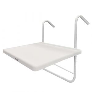 Jocca Table Suspendue pour Balcon | réglable en 3 Niveaux | Porte Verre latéral | Surface de 53 * 40 cm