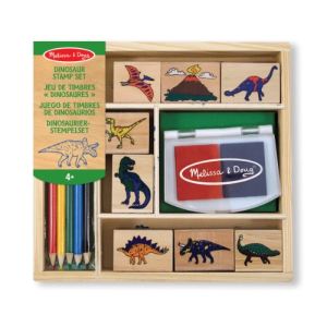 Image de Melissa & Doug Tampons en bois : Dinosaures