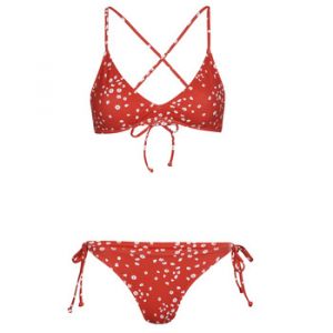 Roxy Bikini PT Beach Classics Strappy rouge blanc femme - L