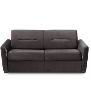 Image de Italian Spirit Canapé convertible RAPIDO AMAZONE 120cm comfort BULTEX® 14cm sommier lattes RENATONISI cuir vachette marron
