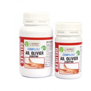 L'Herbier de Gascogne Ail Olivier Aubépine Bio - 200 gélules - 200 gélules