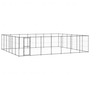 VidaXL Chenil d'extérieur pour chiens Acier 50,82 m²