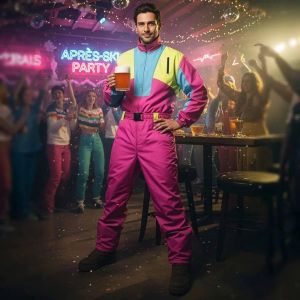 Ruedelafete Combinaison de ski Snow glow homme (M)