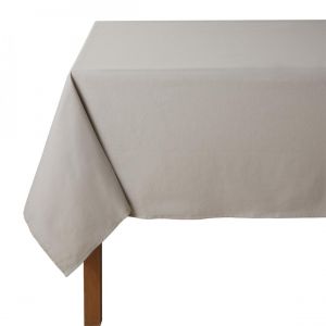 Coucke Nappe rectangulaire Unie Tourterelle CAMBRAI 100% Coton