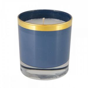Bougie bleu parfum coton