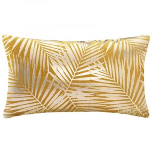 Image de Atmosphera Coussin déhoussable Velours Ocre Tropic 30x50 cm