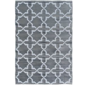 Nazar Tapis extérieur gris au motif azulejo120x160