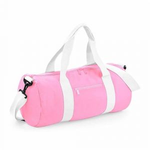 Image de Bag sac de voyage toile 20 l varsity barrel bag bg140 rose cl ique