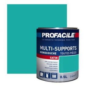 Image de Peinture intérieure multi-supports, PROFACILE 0.5 litre Vert Lagon