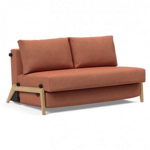 Image de Canap&eacute; convertible CUBED SIGNY couchage 140 cm Weda Rouille