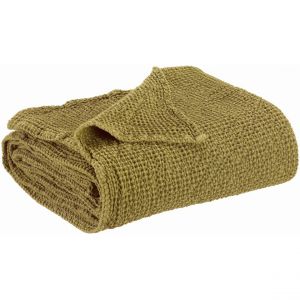 Declikdeco Plaid recycl&eacute; Maia C&egrave;dre 140 x 200