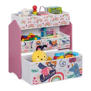 Image de Relaxdays Étagère pour enfants avec 6 tiroirs etagere