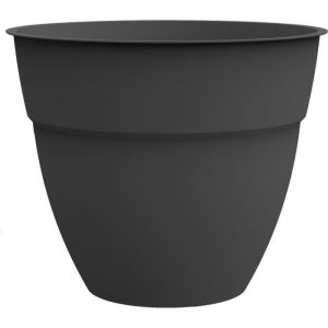 Eda Plastiques Pot de fleur rond Osaka Ø 40 x H.34,3 cm Anthracite
