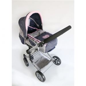 Bayer Chic Poussette de poupée combinée JARA gris bleu foncé