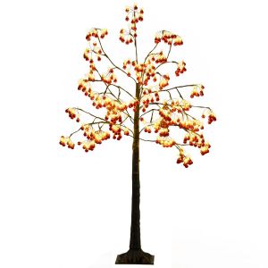 Coast 150 cm Arbre de No&euml;l Artificiel Rouge/Noir - 480 Lumi&egrave;res LED Blanc Chaud - 384 Boules Rouges - Pour l'Int&eacute;rieur et l'Ext&eacute;rieur