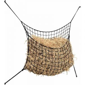 VidaXL Filets à foin 2 pcs rectangulaire noir 200x120 cm PP