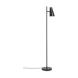 Image de Lampadaire abat-jour réglable en métal peint noir 141,5cm Cono - Woud
