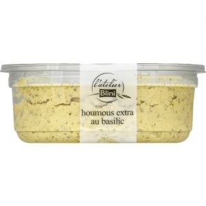 L'Atelier Blini Houmous extra au basilic ail rose & huile d'olive