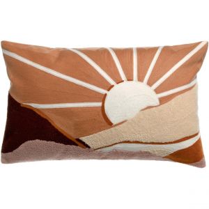 Declikdeco Coussin brodé Elie Cuivre 40 x 65