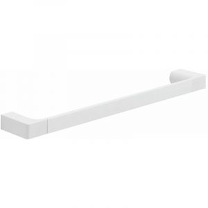 Kiamami Valentina Porte-Serviettes 45 Cm Blanc Mat Laiton Chromé - Fixation Avec Vis InclusesGiacinto