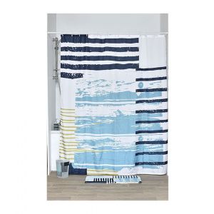 Image de Tendance Rideau de douche 180 x 200 cm d&eacute;co Bord de mer - Bord de mer