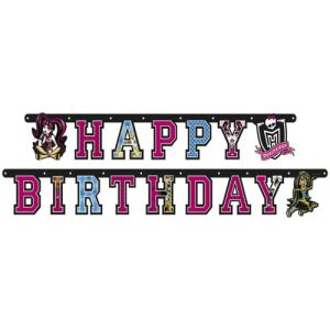 Image de Amscan Guirlande "Happy Birthday" Monster High