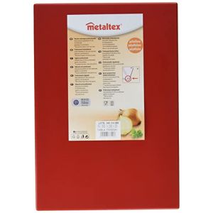 Metaltex Table Professionnelle Cuisine 33x23x2 Couleur Rouge. Polyéthylène