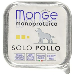 Monge 24x150 GR Nourriture Humide Chiens NS Wet Pâté 100% Poulet