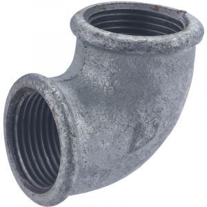 Sans marque Raccord coud&eacute; 90&deg; pour acier galvanis&eacute; / 26 x 34 mm
