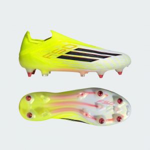 Adidas F50 Elite Laceless Sg Born For Goals - Jaune/noir/lucid Red - Terrain Tr&egrave;s Gras (Sg), pointure 43⅓ - ['Jaune'] - Taille 43⅓