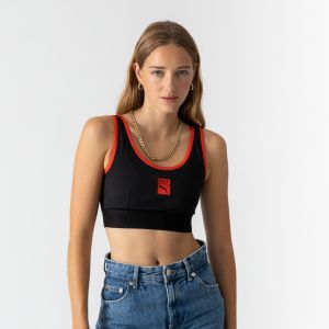 Puma Soutien-gorge de sport rouge / noir - Couleur Rouge / Noir - Taille S