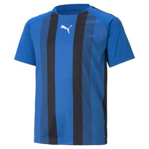 Image de Puma T-shirt à Manches Courtes Teamliga Striped 11-12 Years Electric Bluee Lemonade