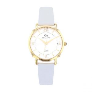 Montre femme Go Mademoiselle - 699622 Bracelet Cuir Blanc
