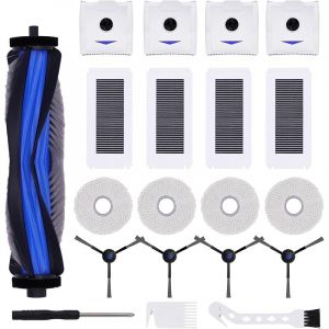 20PCS accessoires pi&egrave;ce de rechange pour Ecovacs Deebot N30 Pro, pi&egrave;ces d&eacute;tach&eacute;es pour aspirateur N30 Pro, 1 brosse principale + 4 - Forehill