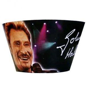 Horloge Johnny Hallyday en bois