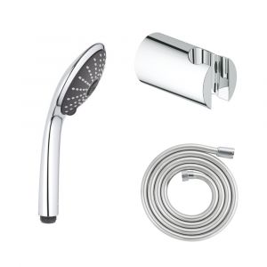 Image de Grohe Douchette 3 jets Vitalio Joy 110 Massage chromé avec flexible 200 et support rond