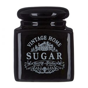 Premier Vintage Home Pot à sucre Carré Noir