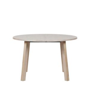 Woood Table à manger extensible 120-200x120cm en bois - Lange Jan