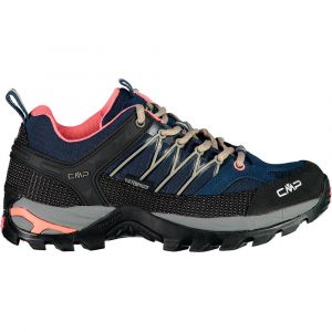 Image de CMP Rigel Low WMN Trekking Shoe WP, Chaussure de Marche Femme, Blue-Corallo, 37 EU